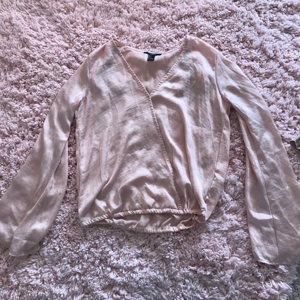 Mauve silk top